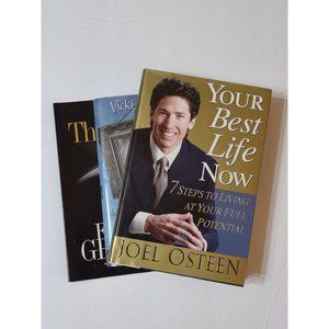 Religious Christian 3 Book Set Joel Osteen Vicki Courtney Franklin Graham Christ